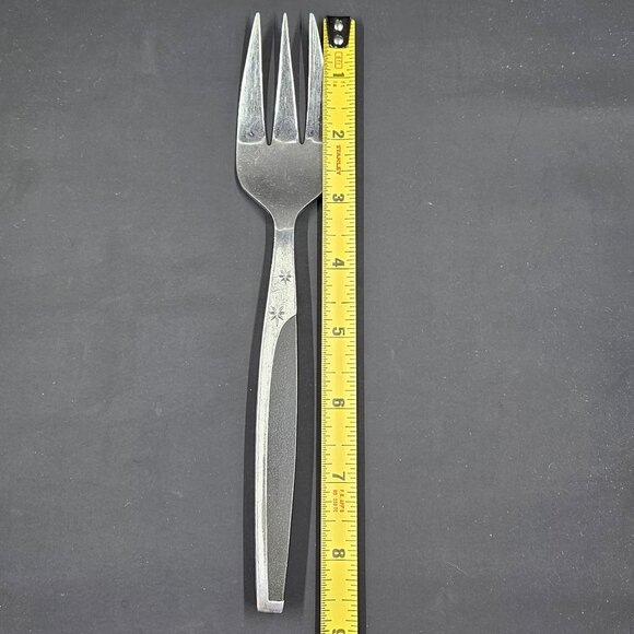 MCM Ebony Elegance MAR-CREST Atomic Starburst Cold Meat Fork Stainless Japan - Picture 7 of 11